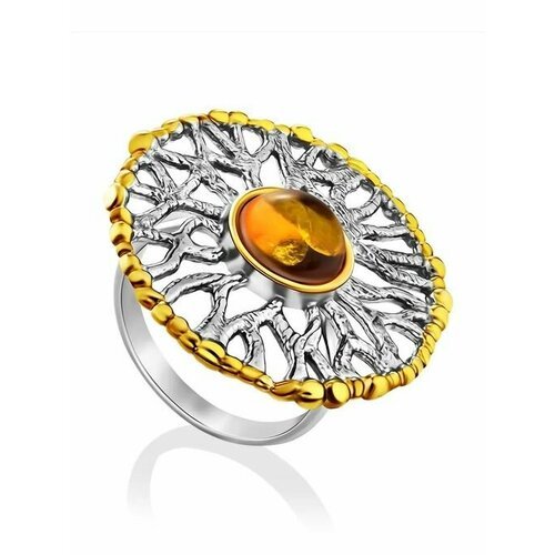 Купить Кольцо, янтарь, безразмерное, серебряный
Красивое ажурное кольцо из с золочением...