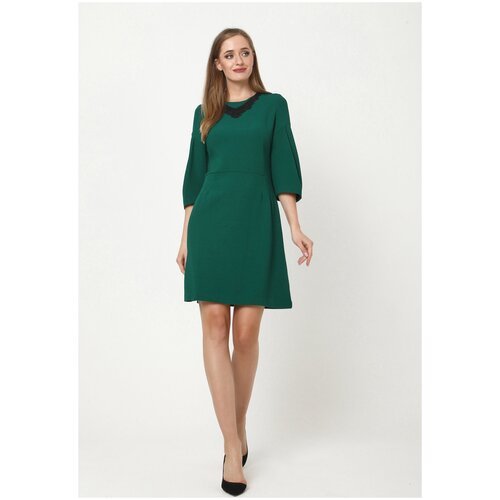 Купить Платье Мадам Т, размер 52, зеленый
Трикотажное приталенное платье А-силуэта сдел...