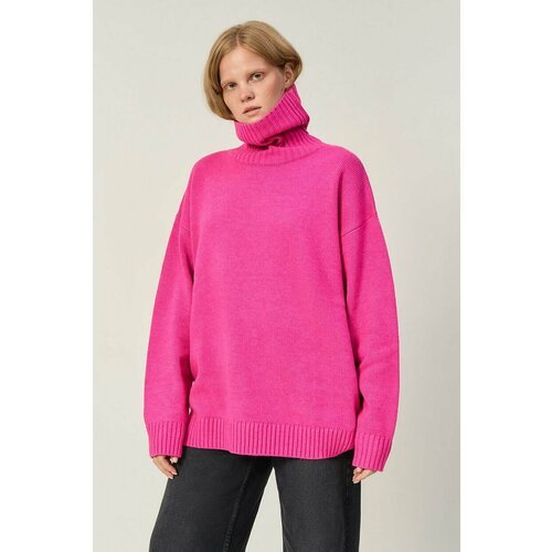 Купить Джемпер Baon, размер 50, фуксия
Женский свитер с высоким воротником минималистич...