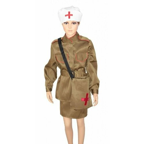 Купить Детский костюм Санитарки для девочки МХ-КС162 32/122-128
Детский костюм военной...