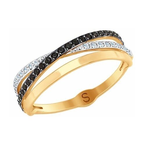 Купить Кольцо Diamant online, золото, 585 проба, фианит, размер 18.5
Золотое кольцо 160...