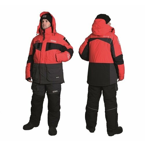 Купить Костюм зимний Alaskan New Polar 2.0 красный/серый/черный XXL (куртка+полукомбине...