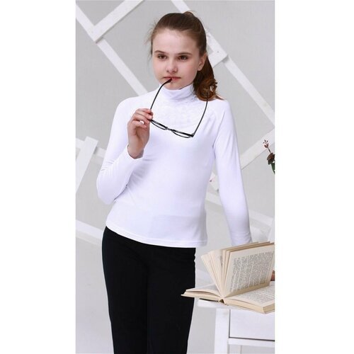 Купить Школьная блуза Polus-club, размер 134, белый
Школьная водолазка для девочки из с...