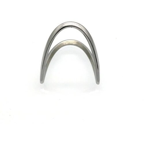 Купить Кольцо наборное, размер 17, серебряный
Минималистичное кольцо в форме галочки. Д...