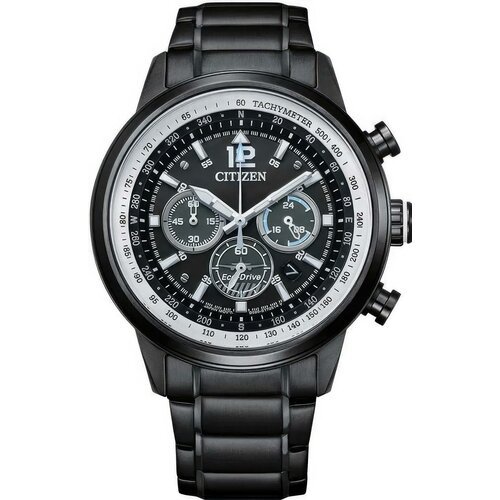 Купить Наручные часы CITIZEN Eco-Drive, черный, серебряный
Многофункциональный хроногра...