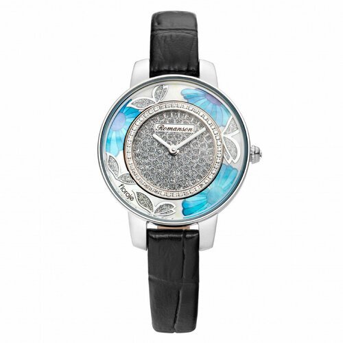 Купить Наручные часы ROMANSON, серебряный
Женские кварцевые часы в круглом корпусе на к...