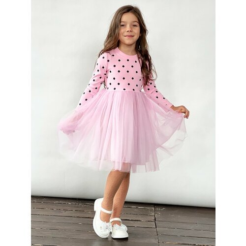 Купить Платье Бушон, размер 104-110, розовый
Платье для девочки нарядное бушон ST51, цв...
