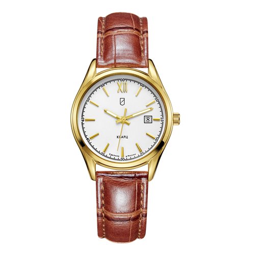 Купить Наручные часы УЧЗ 3006L-1, золотой, коричневый
Наручные кварцевые женские часы с...