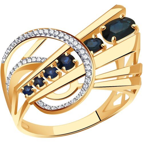 Купить Кольцо Diamant online, золото, 585 проба, сапфир, размер 18
Золотое кольцо Алекс...