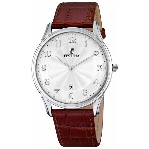 Купить Наручные часы FESTINA, серебряный
классические мужские часы с кожаным ремешком и...