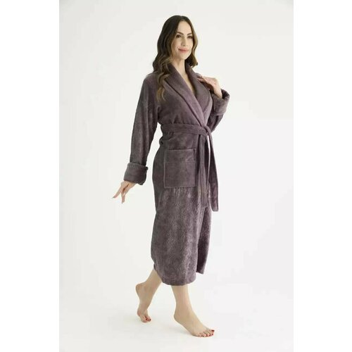 Купить Халат Nusa, размер 48, фиолетовый
Махровый женский халат из бамбука и хлопка. Вн...