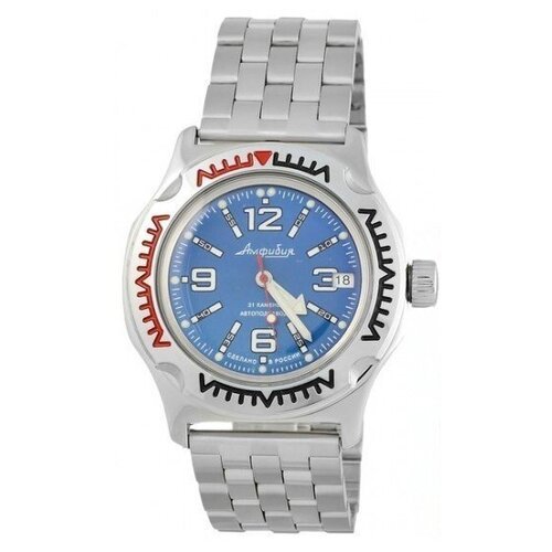 Купить Наручные часы Восток Амфибия, синий, серебряный
Механизм механический " Восток 2...