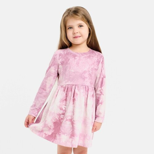 Купить Платье Kaftan, размер 98, фиолетовый, белый
Платье для девочки KAFTAN: кулирная...