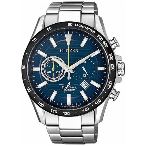 Купить Наручные часы CITIZEN Eco-Drive, синий, серебряный
Часы с титановым корпусом и б...