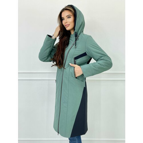 Купить Куртка Karmelstyle, размер 54, зеленый
Демисезонное женское пальто кармельстиль...