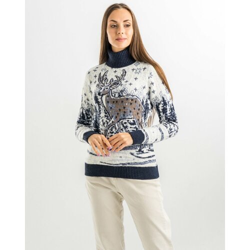 Купить Свитер Pulltonic, размер 48, синий
Очень нежный шерстяной свитер.<br> Состав: 68...