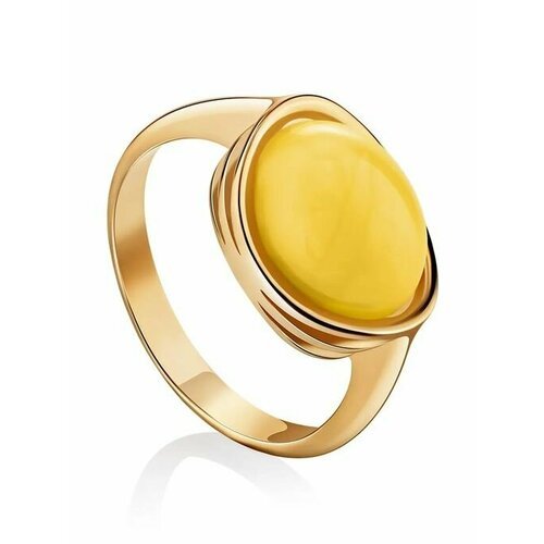 Купить Кольцо, янтарь, безразмерное, белый, золотой
Нежное кольцо из с натуральным балт...