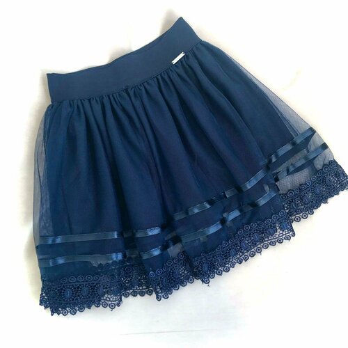 Купить Школьная юбка, размер 128, синий
Модная легкая юбка темно-синего цвета – незамен...