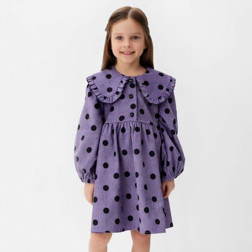 Купить Платье Kaftan, размер 98/104, фиолетовый
Платье детское с воротником KAFTAN, сос...