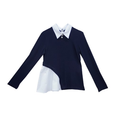 Купить Школьная блуза BADI JUNIOR, размер 164, синий
Блузка трикотажная классического с...