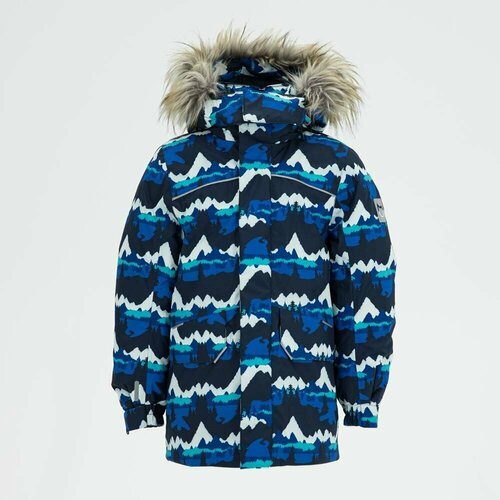 Купить Куртка КОТОФЕЙ, размер 110, синий
Теплая детская куртка-пуховик предназначена дл...