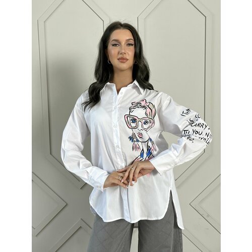 Купить Блуза размер U, белый
Стильная женская рубашка для вдохновленных итальянской мод...
