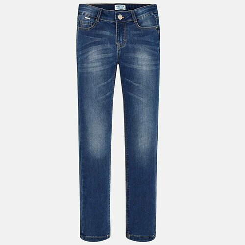 Купить Джинсы Mayoral, размер 12, синий
Удобные и практичные, базовые джинсы для девочк...