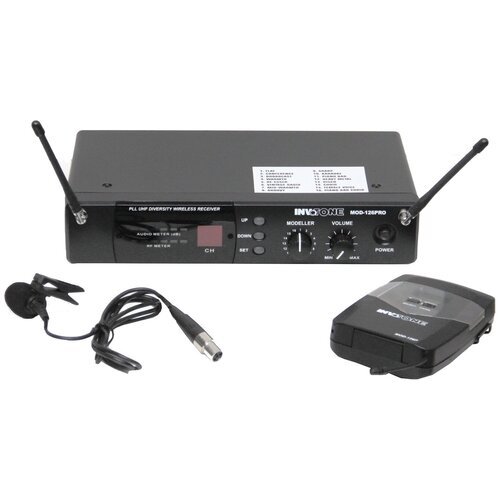 Купить INVOTONE MOD126LV двухантенная радиосистема с петличкой, DSP, UHF 710-726 МГц, с...