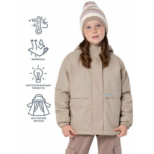 Купить Куртка NIKASTYLE 4м3024, размер 146-72, бежевый
Куртка демисезонная для девочки....