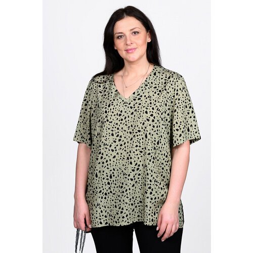 Купить Блуза SVESTA, размер 56, зеленый
Стильная летняя женская блуза с коротким рукаво...
