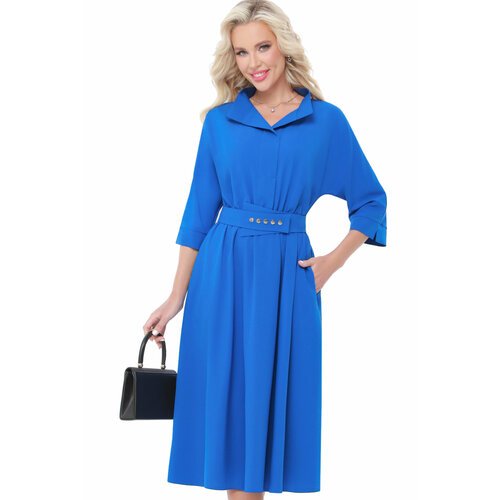 Купить Платье DStrend, размер 52, синий
Эффектное платье с поясом — идеальный вариант д...