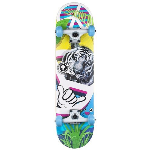 Купить Скейтборд Plank Ptigy, 31x8, белый/голубой/зеленый
Скейтборд сделан из сердечник...