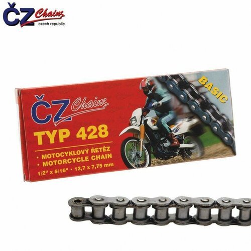 Купить Цепь для мотоцикла CZ Chains 428 Basic - 110
<h3>Цепь мотоциклетная CZ Chains 42...