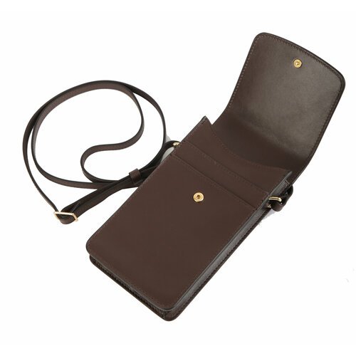 Купить Чехол-сумка для телефона из натуральной кожи Petek 1855 22085.000.222 коричневый...