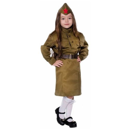 Купить Костюм детский Солдаточка (104-116)
В комплект военного костюма Солдаточка входи...