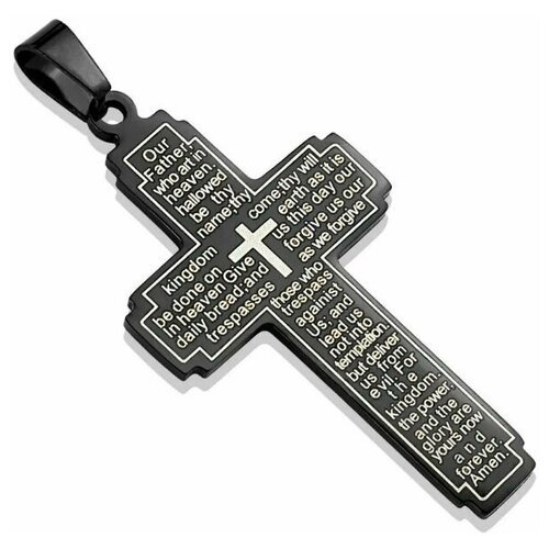 Купить Подвеска Spikes, серебряный
Подвеска в виде креста с молитвой на английском язык...