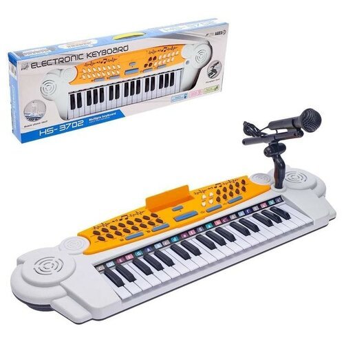 Купить Синтезатор «Мелодия», 37 клавиш, с микрофоном
Игрушечные инструменты привьют инт...