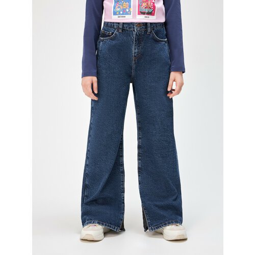 Купить Джинсы Acoola, размер 116, синий
Трендовые широкие джинсы с разрезами для девоче...