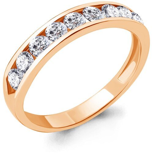 Купить Кольцо Diamant online, золото, 585 проба, фианит, размер 17
Золотое кольцо Aquam...