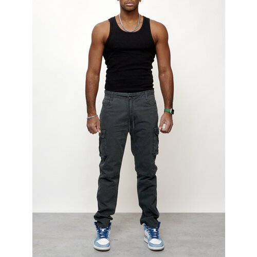 Купить Джоггеры , размер W30/L29, серый
Мужские джинсовые брюки карго турецкого произво...