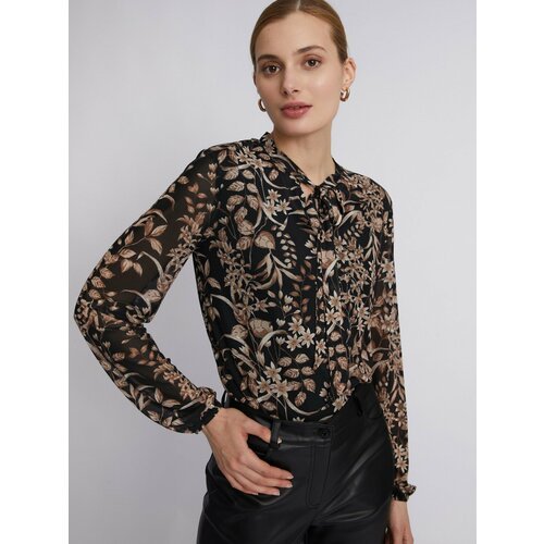 Купить Блуза Zolla, размер XL, черный
Женская блузка на резинке, выполненная из эластич...