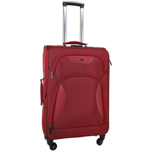 Купить Чемодан Rion+ 424-4BRD, 91 л, размер L, бордовый
Большой текстильный чемодан с в...