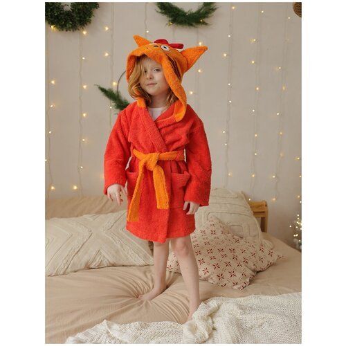 Купить Халат, размер 1-2 г, оранжевый
Детский махровый халат в виде любимого героя из м...