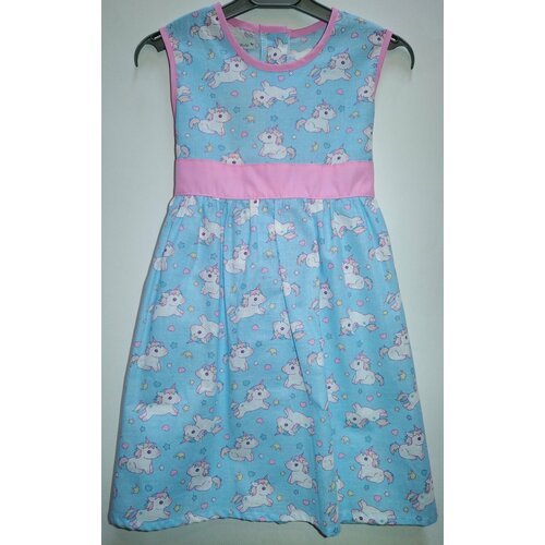 Купить Платье Demavi, хлопок, размер 104, голубой, розовый
Это бомбические детские плат...