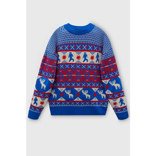 Купить Джемпер FINN FLARE, размер XL, синий
Трикотажный мужской свитер прямого кроя из...