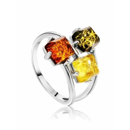 Купить Кольцо, янтарь, безразмерное, желтый, коричневый
Эффектное кольцо из с натуральн...
