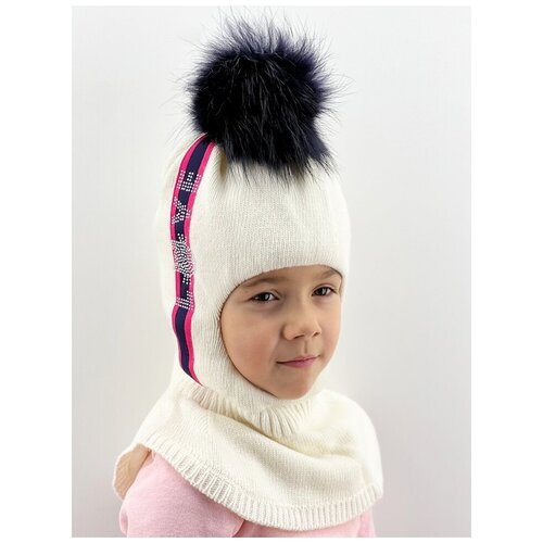 Купить Шапка mialt, размер 50-52, белый
Шапка-шлем для девочки Ежевичка, цвет белый, ра...
