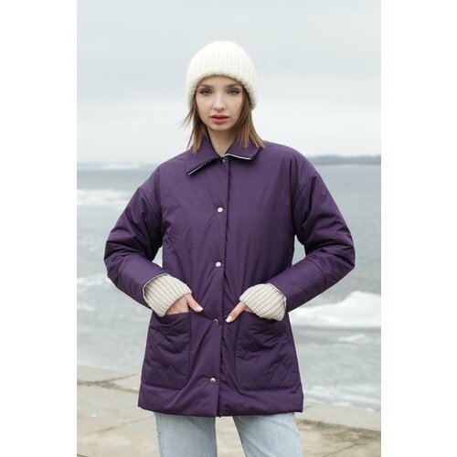 Купить Куртка-рубашка L'kona, размер S, фиолетовый
Демисезонная куртка L'Kona сливового...