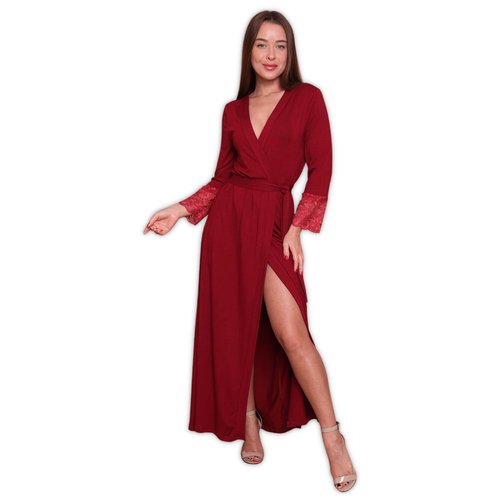 Купить Пеньюар Nik Nika, размер 58, красный
Изящный длинный женский домашний халат или...