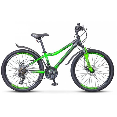 Купить Велосипед подростковый 24" Stels Navigator 410 MD V010 (рама 12) Черный/зеленый...